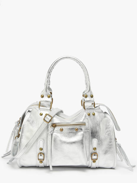 Schoudertas Nine Leder Milano Zilver nine NI24092